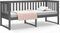 vidaXL - Slaapbank - 80x200 - cm - massief - grenenhout - grijs