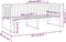 vidaXL - Slaapbank - 80x200 - cm - massief - grenenhout - grijs