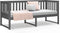 vidaXL - Slaapbank - 80x200 - cm - massief - grenenhout - grijs