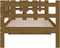 vidaXL - Slaapbank - 80x200 - cm - massief - grenenhout - honingbruin