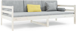 vidaXL - Slaapbank - 80x200 - cm - massief - grenenhout - wit