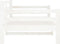 vidaXL - Slaapbank - 80x200 - cm - massief - grenenhout - wit