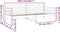 vidaXL - Slaapbank - 80x200 - cm - massief - grenenhout - wit
