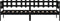 vidaXL - Slaapbank - 80x200 - cm - massief - grenenhout - zwart