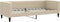 vidaXL - Slaapbank - 80x200 - cm - stof - crèmekleurig