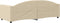 vidaXL - Slaapbank - 80x200 - cm - stof - crèmekleurig