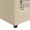 vidaXL - Slaapbank - 80x200 - cm - stof - crèmekleurig