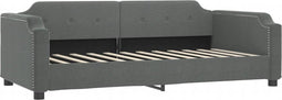vidaXL - Slaapbank - 80x200 - cm - stof - donkergrijs