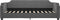 vidaXL - Slaapbank - 80x200 - cm - stof - donkergrijs
