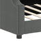 vidaXL - Slaapbank - 80x200 - cm - stof - donkergrijs