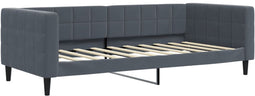 vidaXL - Slaapbank - 90x190 - cm - fluweel - donkergrijs