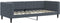 vidaXL - Slaapbank - 90x190 - cm - fluweel - donkergrijs