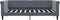 vidaXL - Slaapbank - 90x190 - cm - fluweel - donkergrijs