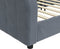 vidaXL - Slaapbank - 90x190 - cm - fluweel - donkergrijs