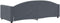 vidaXL - Slaapbank - 90x190 - cm - fluweel - donkergrijs