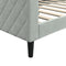vidaXL - Slaapbank - 90x190 - cm - fluweel - lichtgrijs