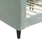 vidaXL - Slaapbank - 90x190 - cm - fluweel - lichtgrijs