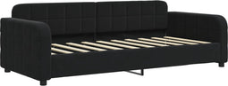 vidaXL - Slaapbank - 90x190 - cm - fluweel - zwart