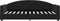 vidaXL - Slaapbank - 90x190 - cm - fluweel - zwart