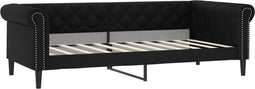 vidaXL - Slaapbank - 90x190 - cm - kunstleer - zwart