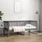 vidaXL - Slaapbank - 90x190 - cm - massief - grenenhout - grijs