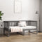 vidaXL - Slaapbank - 90x190 - cm - massief - grenenhout - grijs