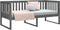 vidaXL - Slaapbank - 90x190 - cm - massief - grenenhout - grijs