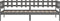 vidaXL - Slaapbank - 90x190 - cm - massief - grenenhout - grijs