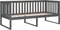 vidaXL - Slaapbank - 90x190 - cm - massief - grenenhout - grijs