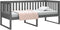 vidaXL - Slaapbank - 90x190 - cm - massief - grenenhout - grijs