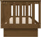 vidaXL - Slaapbank - 90x190 - cm - massief - grenenhout - honingbruin