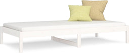 vidaXL - Slaapbank - 90x190 - cm - massief - grenenhout - wit
