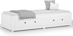 vidaXL - Slaapbank - 90x190 - cm - massief - grenenhout - wit