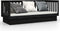 vidaXL - Slaapbank - 90x190 - cm - massief - grenenhout - zwart