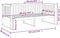 vidaXL - Slaapbank - 90x190 - cm - massief - grenenhout - zwart