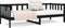 vidaXL - Slaapbank - 90x190 - cm - massief - grenenhout - zwart