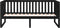 vidaXL - Slaapbank - 90x190 - cm - massief - grenenhout - zwart