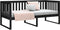 vidaXL - Slaapbank - 90x190 - cm - massief - grenenhout - zwart