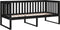 vidaXL - Slaapbank - 90x190 - cm - massief - grenenhout - zwart