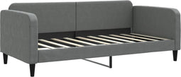 vidaXL - Slaapbank - 90x190 - cm - stof - donkergrijs