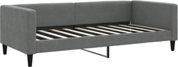 vidaXL - Slaapbank - 90x190 - cm - stof - donkergrijs