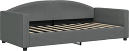 vidaXL - Slaapbank - 90x190 - cm - stof - donkergrijs