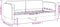 vidaXL - Slaapbank - 90x190 - cm - stof - donkergrijs
