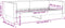vidaXL - Slaapbank - 90x190 - cm - stof - donkergrijs