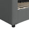 vidaXL - Slaapbank - 90x190 - cm - stof - donkergrijs