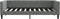 vidaXL - Slaapbank - 90x190 - cm - stof - donkergrijs