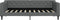 vidaXL - Slaapbank - 90x190 - cm - stof - donkergrijs