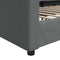 vidaXL - Slaapbank - 90x190 - cm - stof - donkergrijs