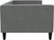 vidaXL - Slaapbank - 90x190 - cm - stof - donkergrijs