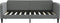 vidaXL - Slaapbank - 90x190 - cm - stof - donkergrijs